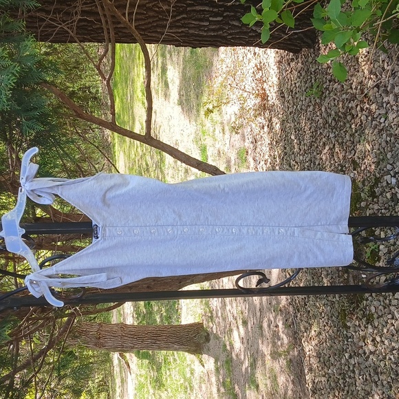 VENUS Gray Sleeveless Tie-Shoulder Dress SZ MEDIUM - Picture 14 of 15